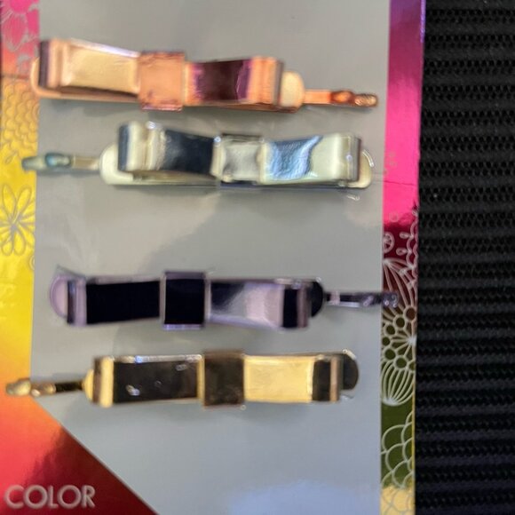 Del Sol Bow Color Changing Hair Pins Clips Changes In The Sun NEW - Picture 11 of 11